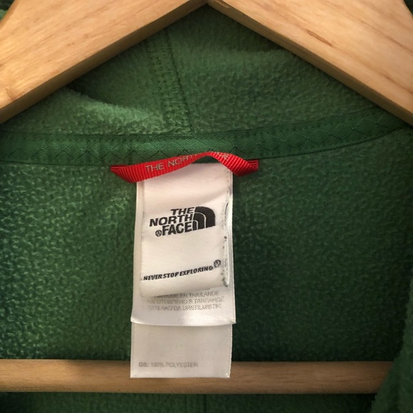 The North Face Green Full Zip Lightweight Fleece - Picture 4 of 6